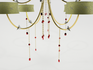 golden chandelier 3D Model