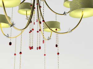 golden chandelier 3D Model
