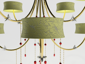 golden chandelier 3D Model