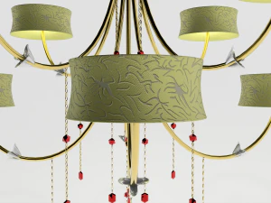 golden chandelier 3D Model