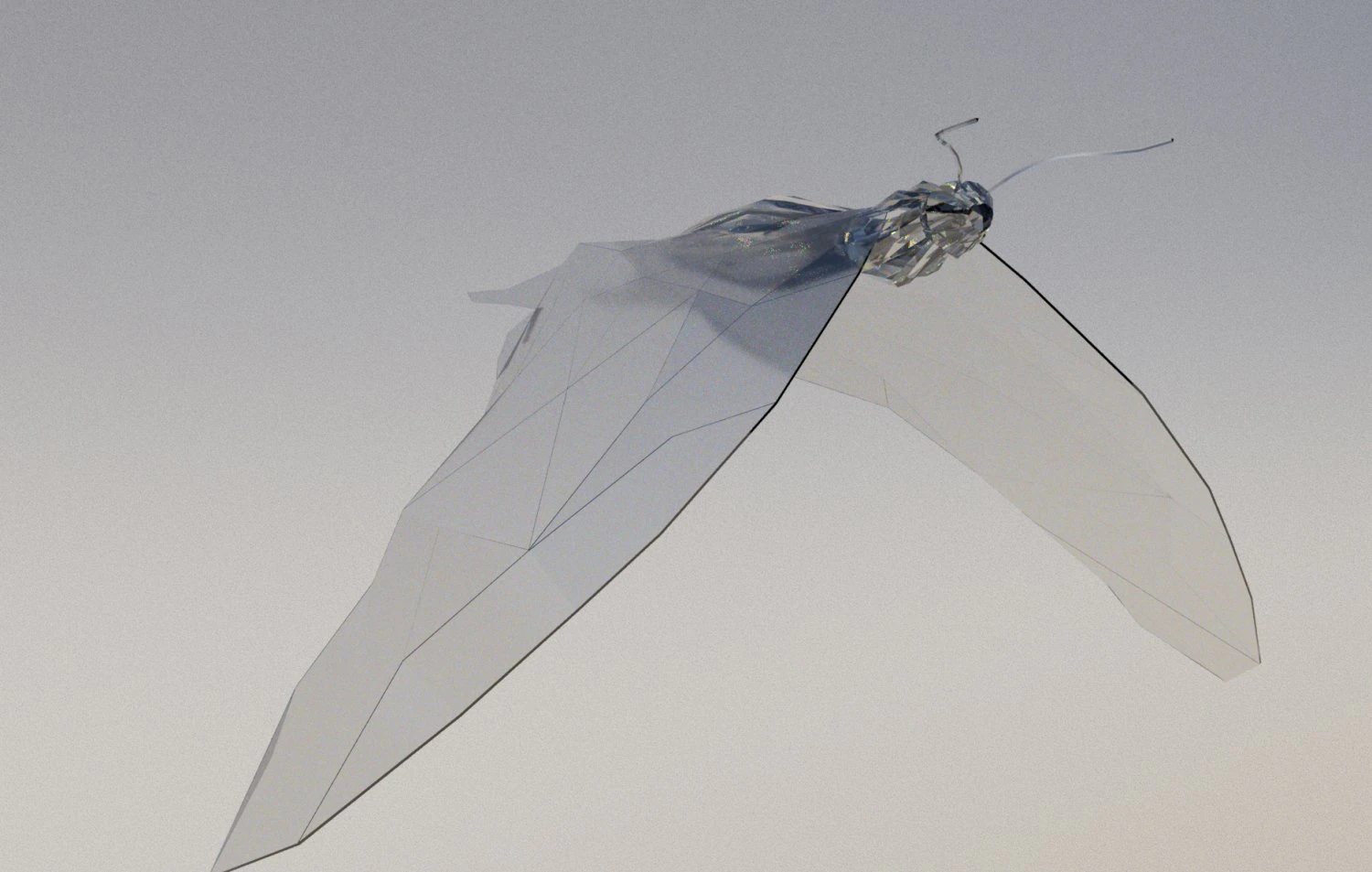 diamond butterfly 3D Model .c4d .max .obj .3ds .fbx .stl .blend