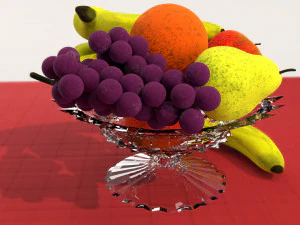 Fr&uuml;chte in einer Sch&uuml;ssel 3D Modell