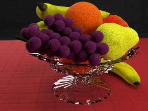 fruits in bowl Modèle 3D