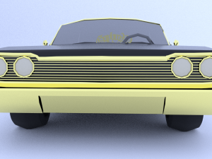 impala lowrider lowpoly 3D Модель