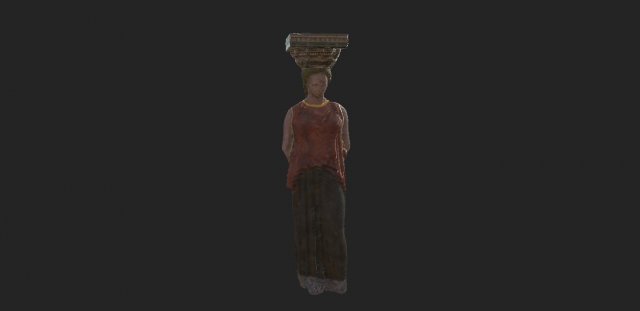 caryatid 3Dモデル .c4d .max .obj .3ds .fbx .stl .blend 