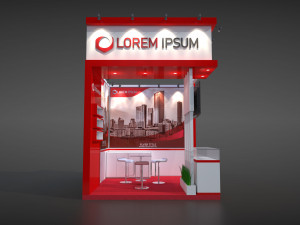 exhibition stand ms Modelo 3D