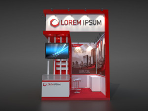exhibition stand ms Modelo 3D