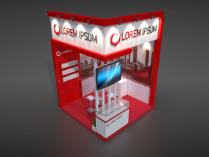 exhibition stand ms Modelo 3D
