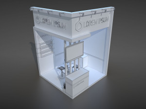 exhibition stand ms Modelo 3D