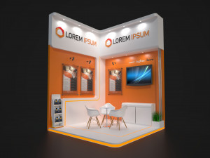 exhibition stand jby 3D मॉडल
