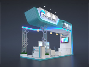 exhibition stand pr 3D मॉडल