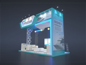 exhibition stand pr 3D Model