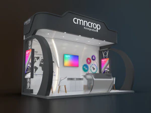 exhibition stand kkp 18 sqm 3D Model