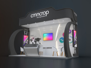 exhibition stand kkp 18 sqm 3D मॉडल