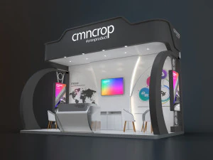 exhibition stand kkp 18 sqm 3D Model