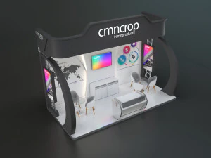 exhibition stand kkp 18 sqm 3D Model
