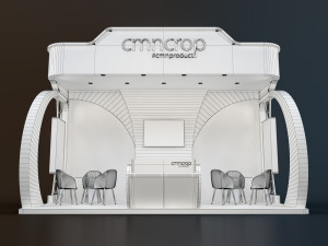 exhibition stand kkp 18 sqm 3D मॉडल