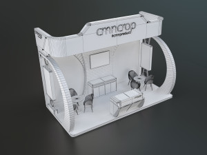 exhibition stand kkp 18 sqm 3D मॉडल