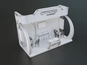 exhibition stand kkp 18 sqm 3D Model