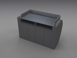 reception desk 3D 模型