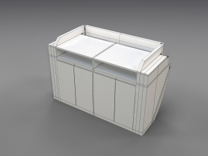 reception desk 3D 模型