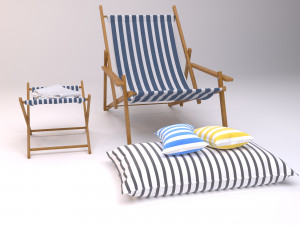 sling chair 3D 모델