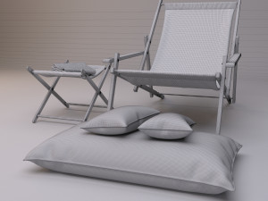 sling chair 3D मॉडल