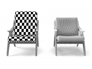 de knoob armchair Modèle 3D