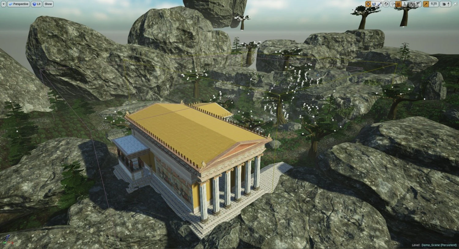 erechtheion 3D Model .c4d .max .obj .3ds .fbx .stl .blend 