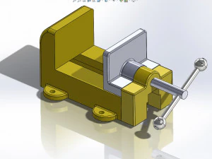 скамейка тиски 3D Модель