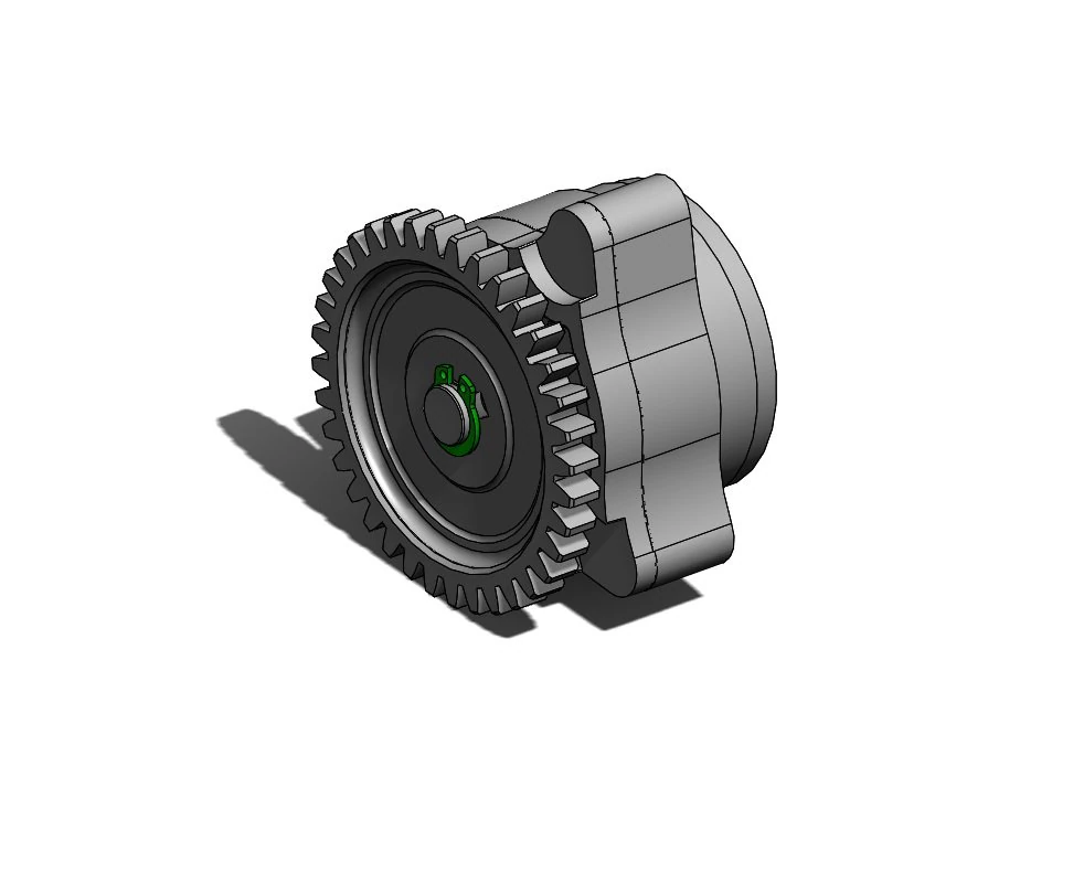 gear oil pump 3D Model .c4d .max .obj .3ds .fbx .stl .blend 