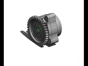 bomba de &oacute;leo de engrenagem Modelo 3D