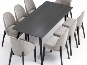 dinning set 01 3Dモデル