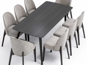 dinning set 01 3D Model