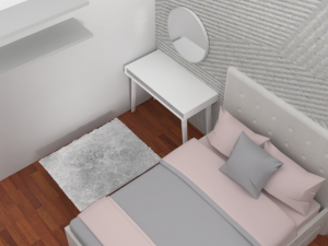 girl room 3D-Modell