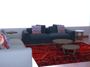 living room 3D 모델