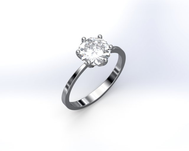 Engagement diamond ring 3D 모델 .c4d .max .obj .3ds .fbx .stl .blend 