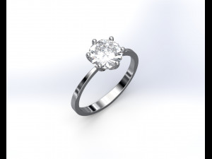 Engagement diamond ring 3D 모델