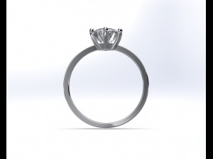 Engagement diamond ring 3D 모델