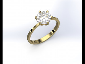 Engagement diamond ring 3D 모델