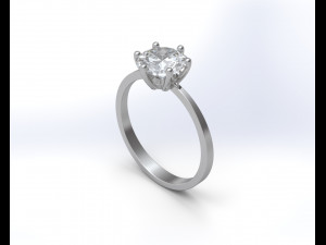 Engagement diamond ring 3D 모델