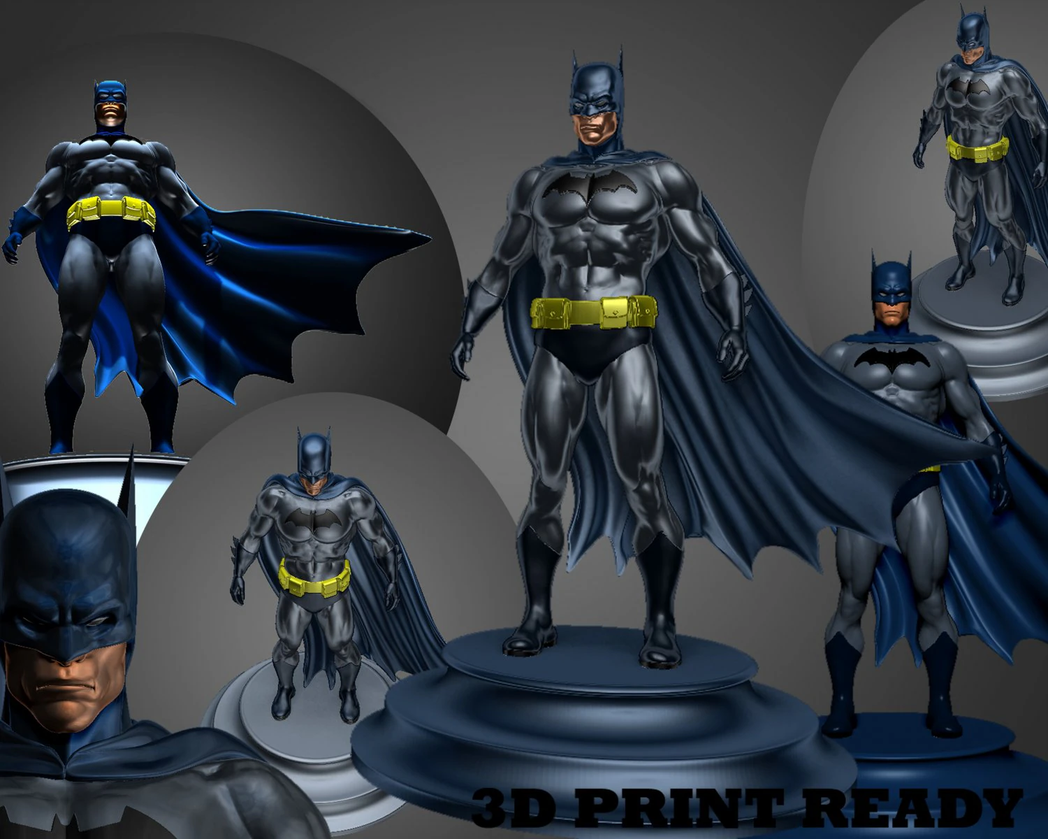 batman 3D Print Model .c4d .max .obj .3ds .fbx .stl .blend