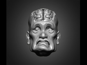 zombie heads 3Dプリントモデル