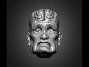 zombie heads 3D Print Model