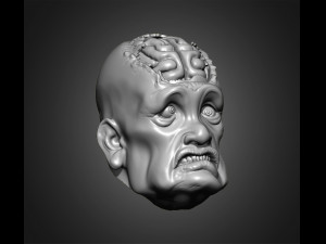 zombie heads 3Dプリントモデル