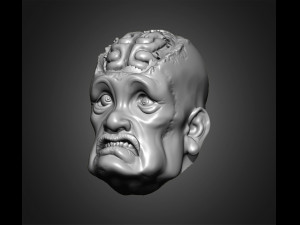 zombie heads 3Dプリントモデル