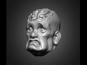 zombie heads 3D Print Model