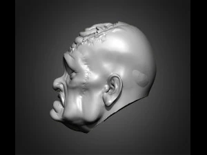 zombie heads 3D Print Model