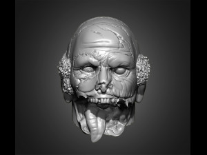 zombie heads 3Dプリントモデル