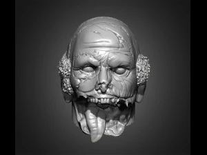 zombie heads 3D Print Model